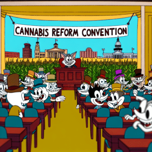 "Legalización de marihuana en Illinois bajo liderazgo demócrata destaca en Convención Nacional Demócrata en Chicago."