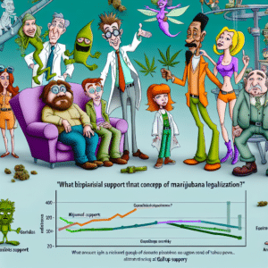 Legalización de marihuana en EE. UU.: Apoyo sólido bipartidista según sondeo de Gallup. Mayoría a favor, ligero descenso.